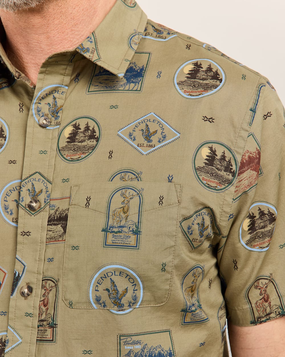 Men's Short-Sleeve National Park Shoreline Shirt - Pendleton Everyday