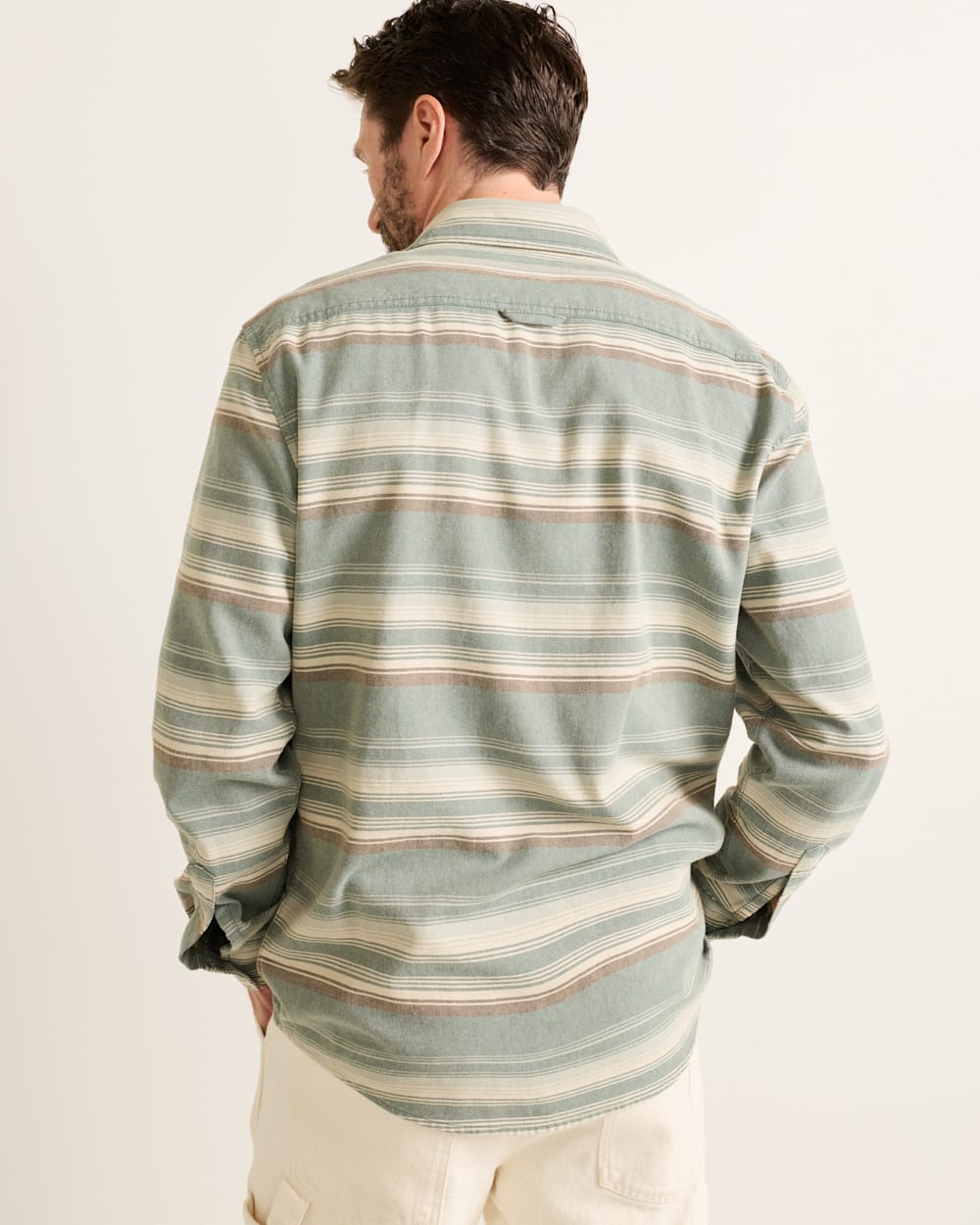Shop Men's Long-Sleeve Stripe Beach Shack Cotton Shirt - Pendleton Deals