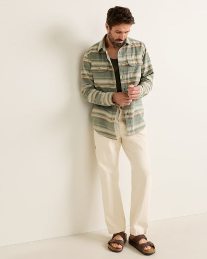 Shop Men's Long-Sleeve Stripe Beach Shack Cotton Shirt - Pendleton Deals