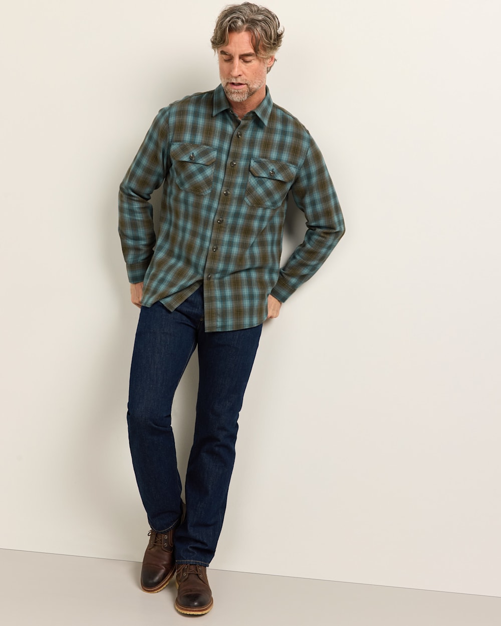 Men's Plaid Burnside Cotton Flannel Shirt - Pendleton Great Value