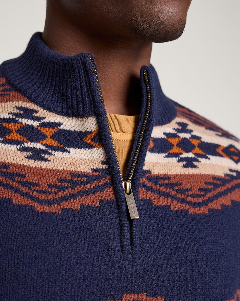 Shop Men's Tumalo Ridge Lambswool Quarter-Zip Sweater in Sweaters - Pendleton Value