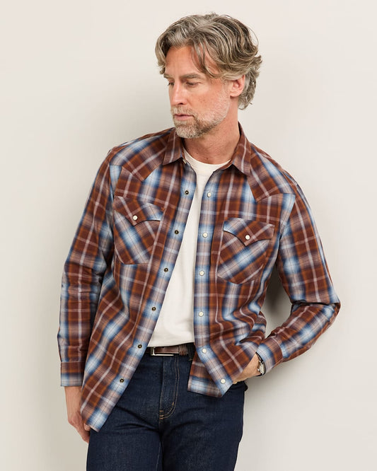 Men's Plaid Canyon Cotton Shirt - Pendleton Top Pick