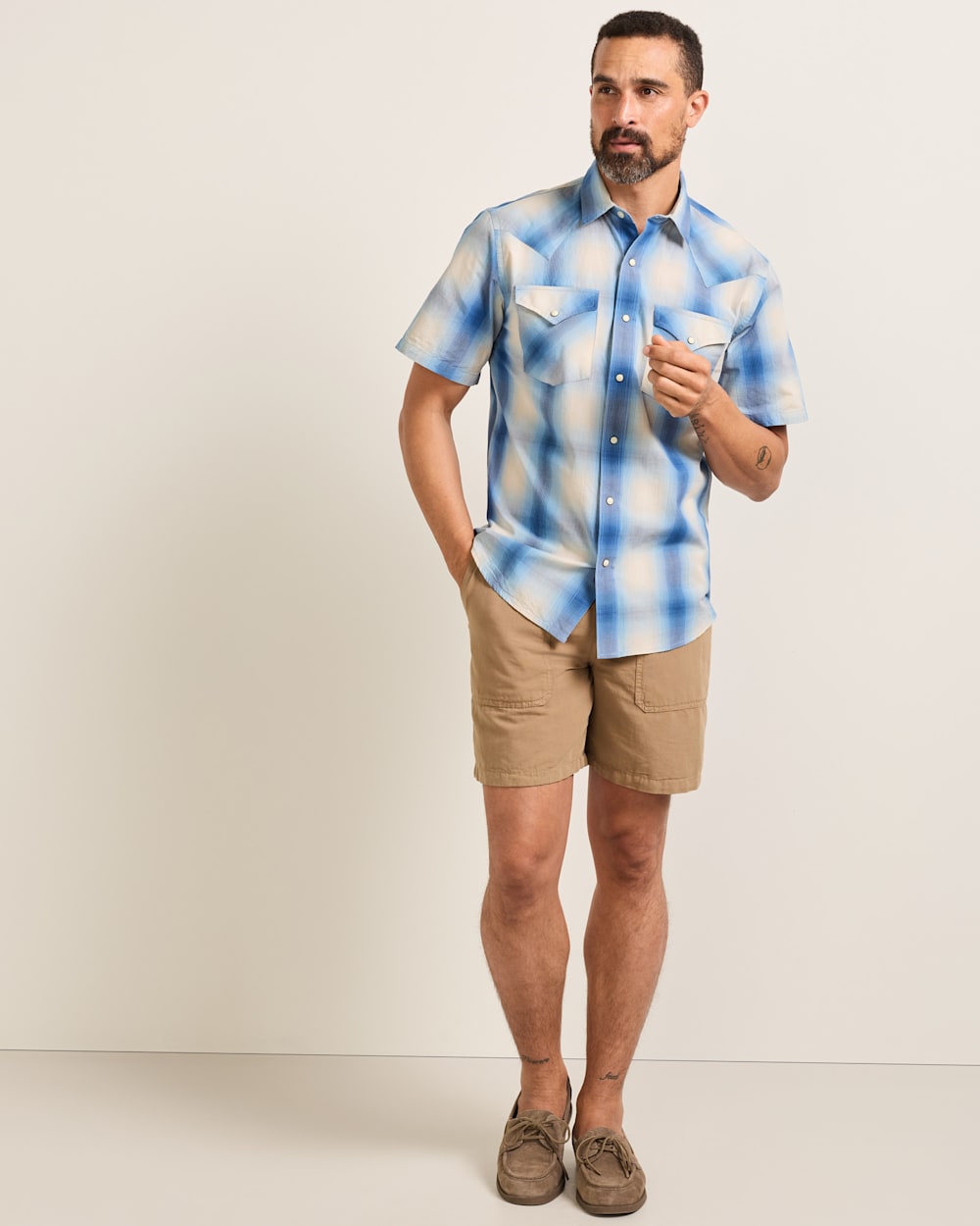 Men's Short-Sleeve Plaid Frontier Shirt - Pendleton Best Seller