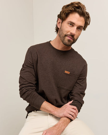 Men's Long-Sleeve Deschutes Pocket Tee - Pendleton Signature