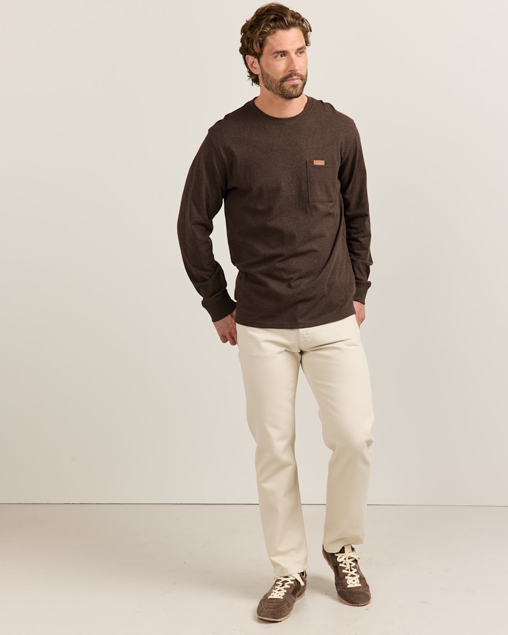 Men's Long-Sleeve Deschutes Pocket Tee - Pendleton Signature