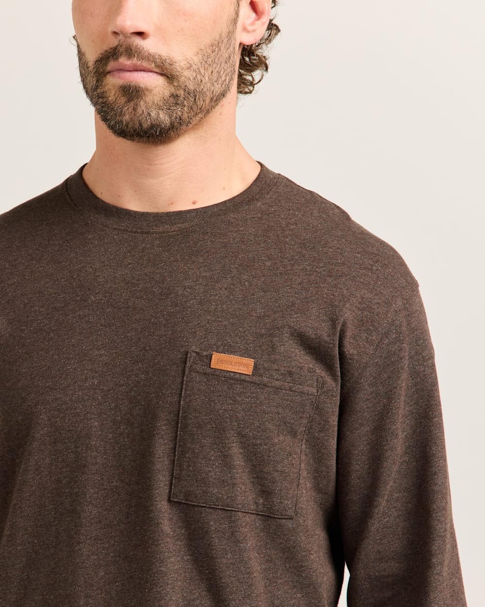 Men's Long-Sleeve Deschutes Pocket Tee - Pendleton Signature