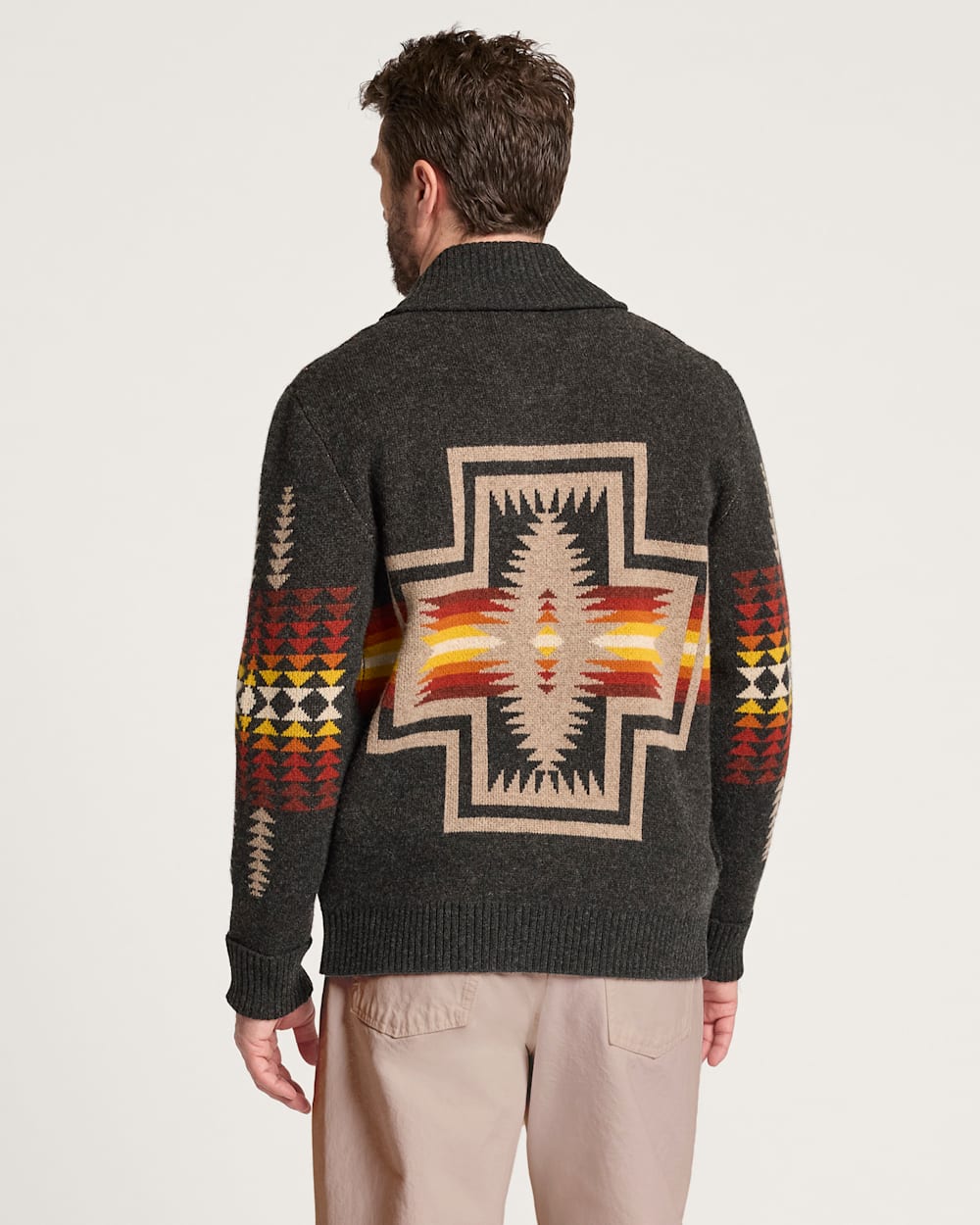 Stay Stylish and Cozy in Men's Harding Zip Lambswool Cardigan - Pendleton Quality