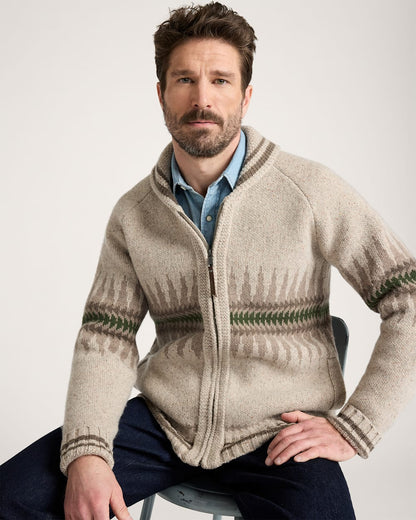 Buy Men's Sawtooth Buck Lambswool Zip Cardigan Sweater - Pendleton Hot Sale