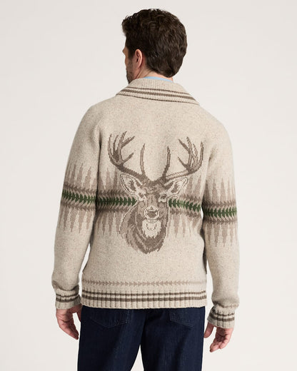 Buy Men's Sawtooth Buck Lambswool Zip Cardigan Sweater - Pendleton Hot Sale