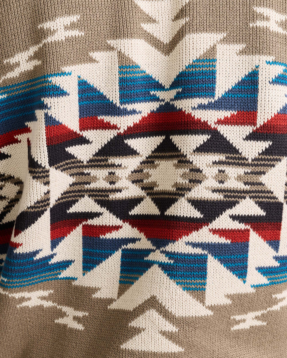 Shop Men's Long-Sleeve Bridge Creek Pattern Cotton Sweater - Pendleton Best Seller