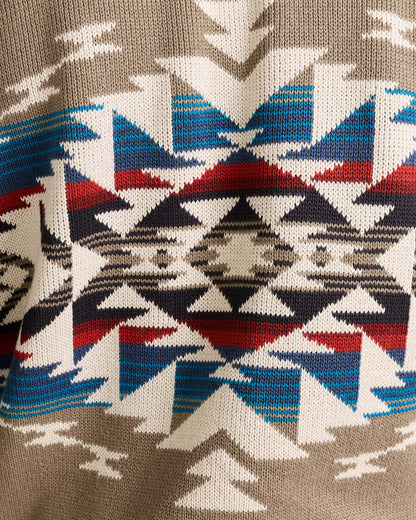 Shop Men's Long-Sleeve Bridge Creek Pattern Cotton Sweater - Pendleton Best Seller