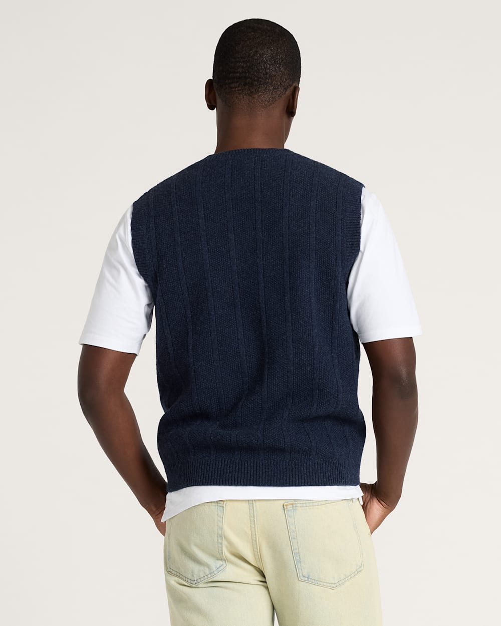 Shop Men's Mixed Stitch Merino Vest in Sweaters - Pendleton Smart Buy