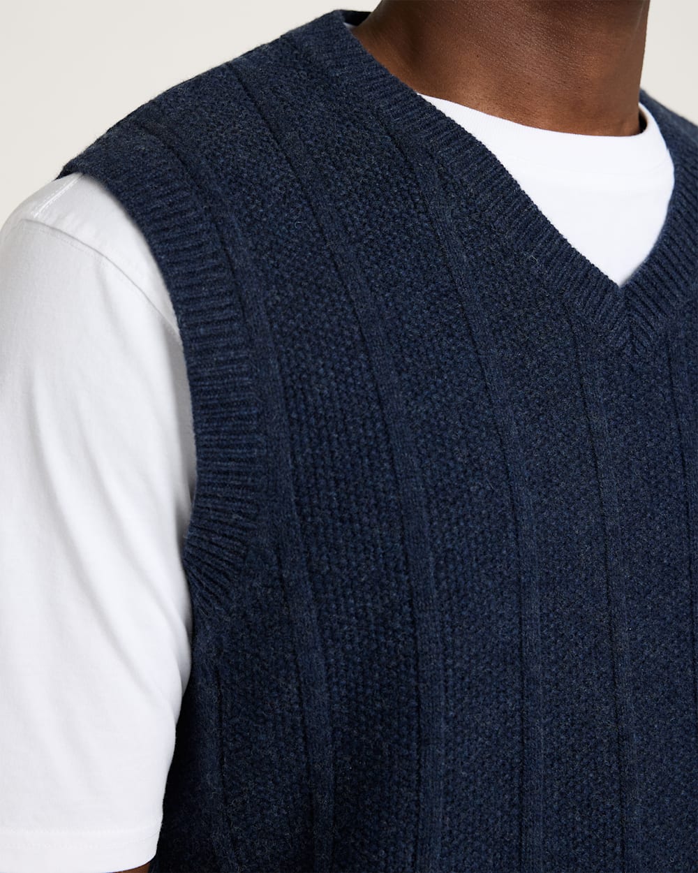 Shop Men's Mixed Stitch Merino Vest in Sweaters - Pendleton Smart Buy