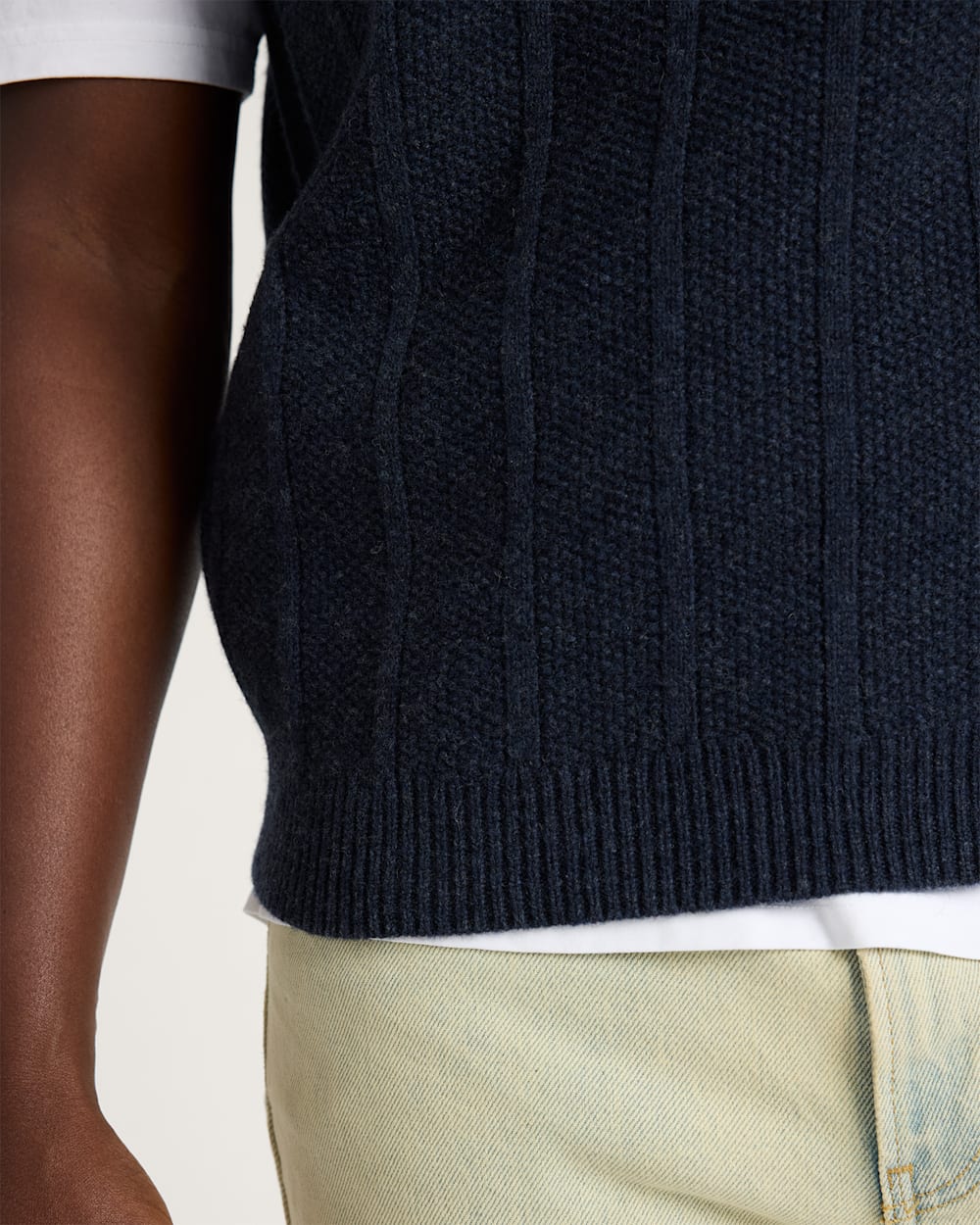 Shop Men's Mixed Stitch Merino Vest in Sweaters - Pendleton Smart Buy