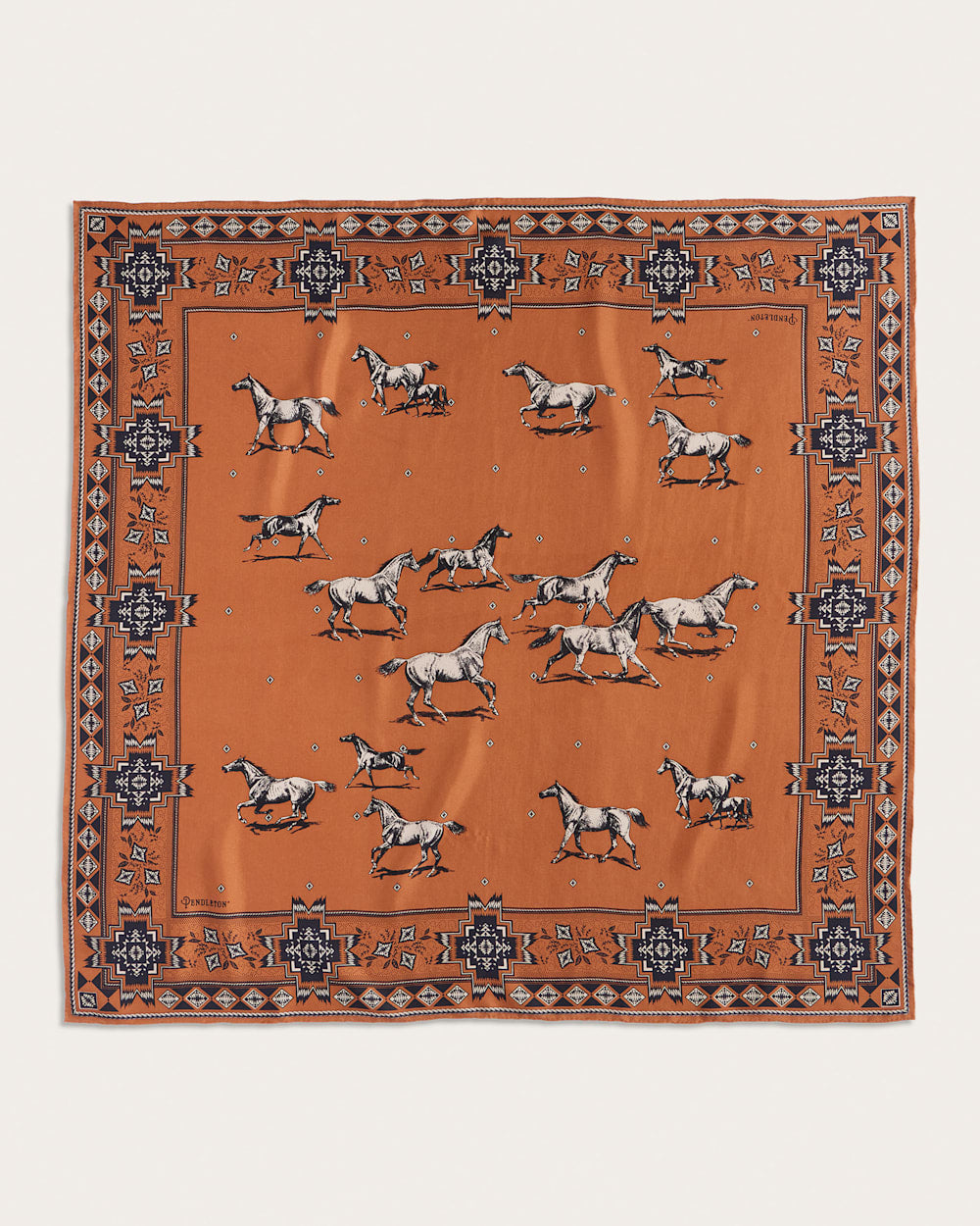 Herd Of Horses Silk Scarf - Pendleton Special Offer