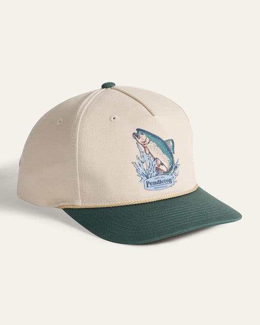 Salmon Five Panel Snapback Hat - Pendleton Premium