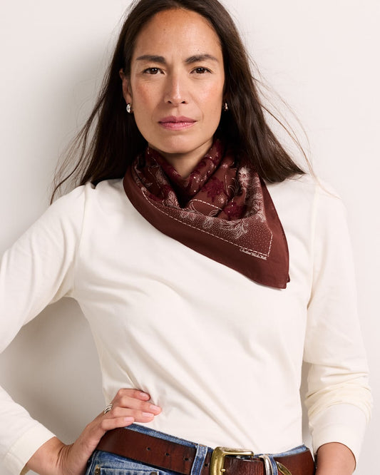 Embroidered Bandana Scarf - Pendleton Popular