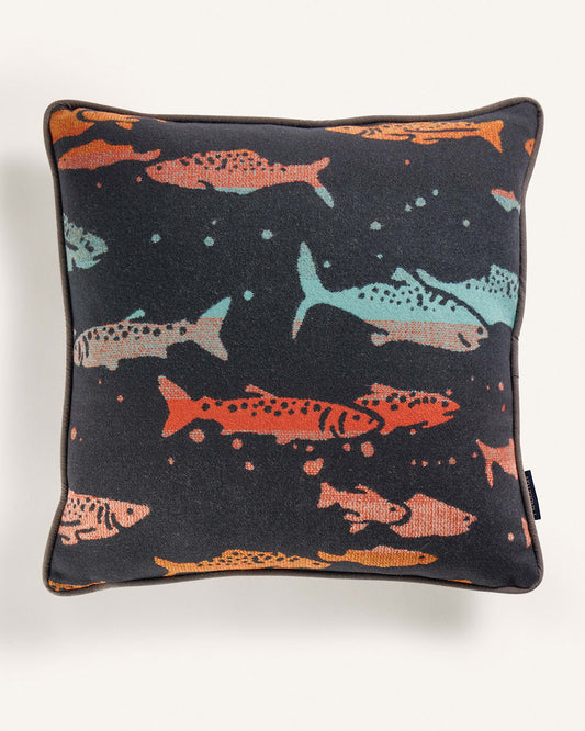 Salmon Run Wool Throw Pillow - Pendleton Discount
