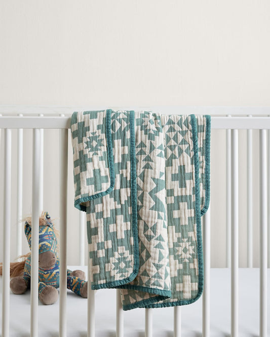 Organic Cotton Blue Ridge Baby Blanket - Pendleton Quality