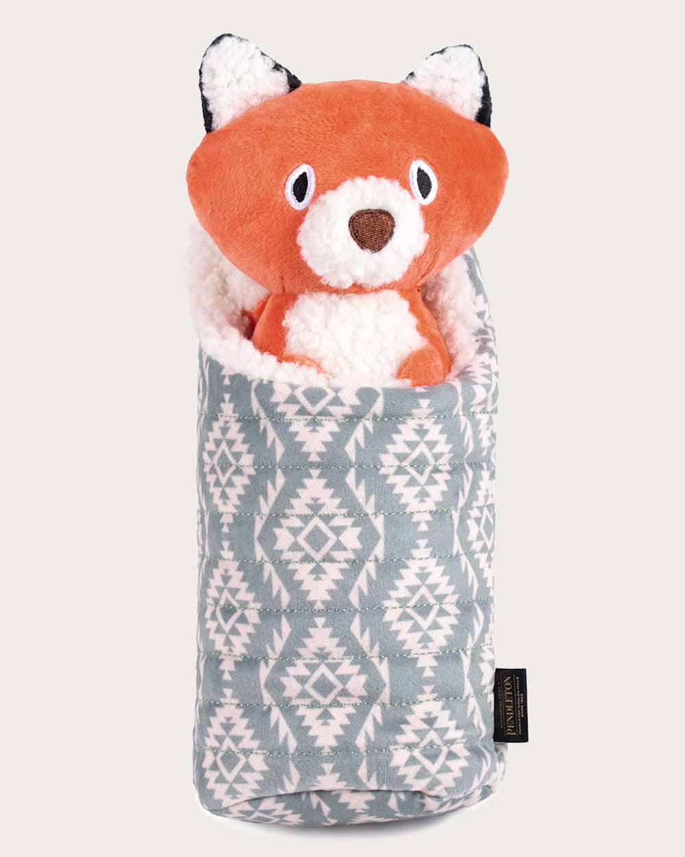 Shop Pet Plush Camping Fox Toy Soft and Durable Chew Toy - Pendleton Classic