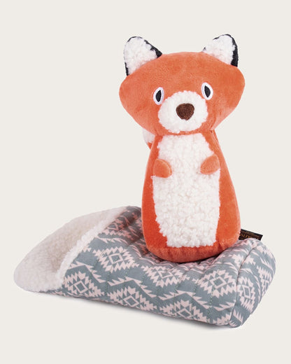 Shop Pet Plush Camping Fox Toy Soft and Durable Chew Toy - Pendleton Classic
