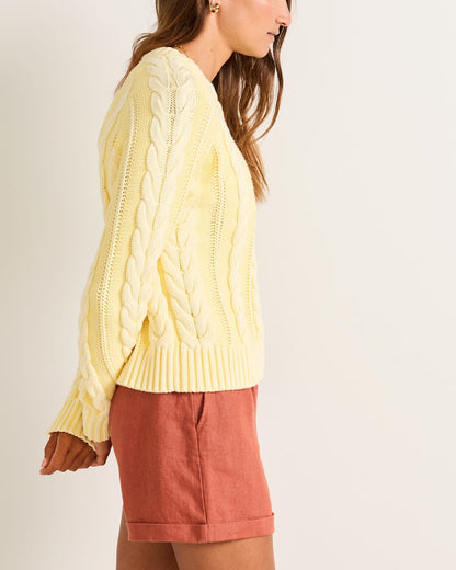 Shop Women Cable Knit Cotton Women's Pullover Sweater - Pendleton Customer Favorite