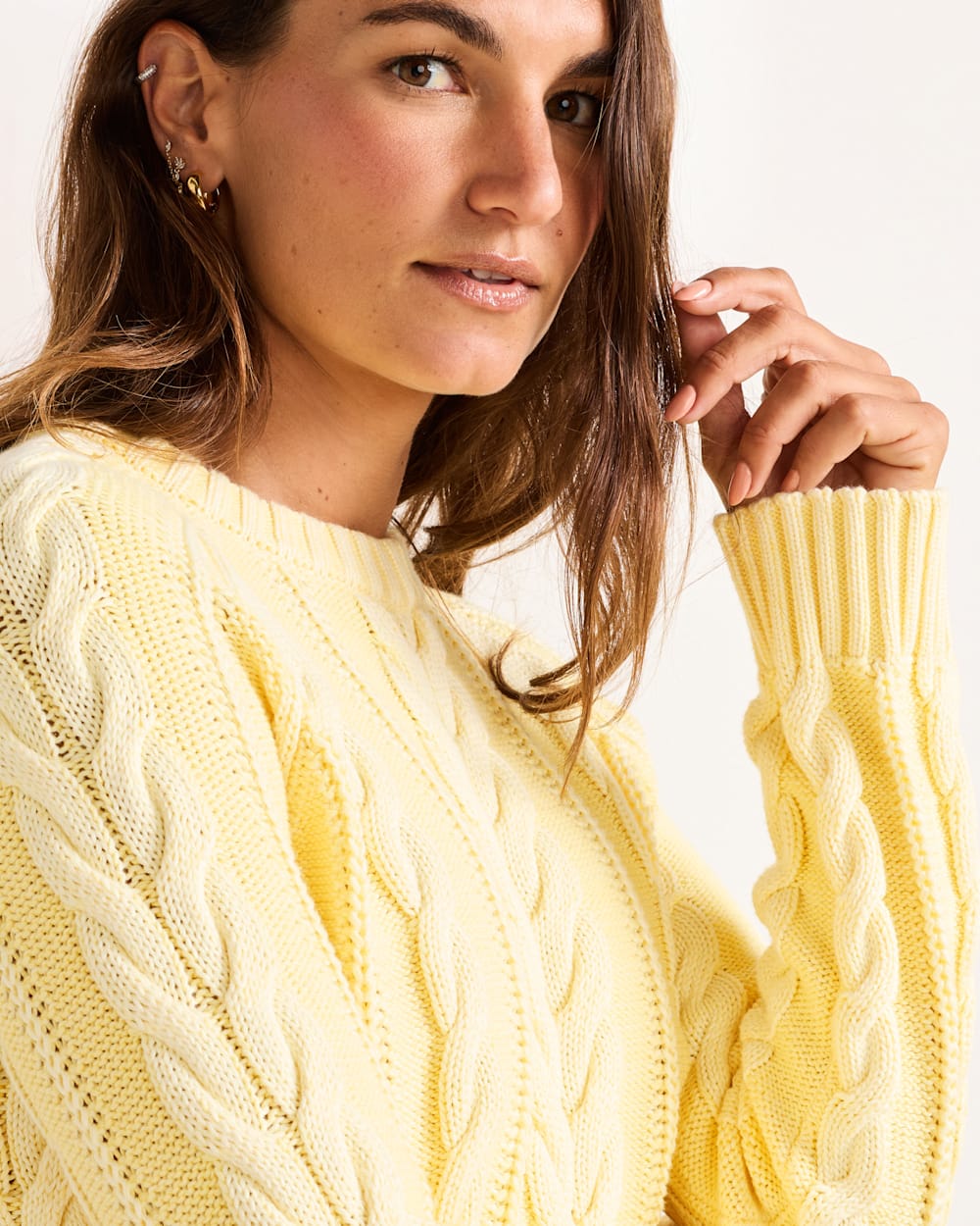 Shop Women Cable Knit Cotton Women's Pullover Sweater - Pendleton Customer Favorite