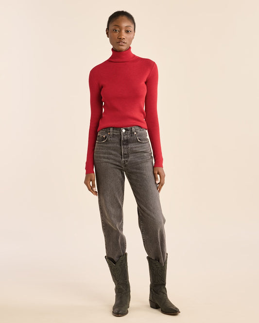 Shop Women's Fitted Merino Turtleneck Sweater - Pendleton Essential