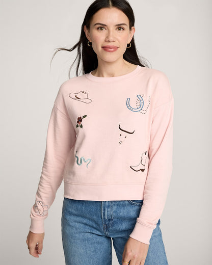 Buy Women's Western Graphic French Terry Pullover Tops - Pendleton Best Price