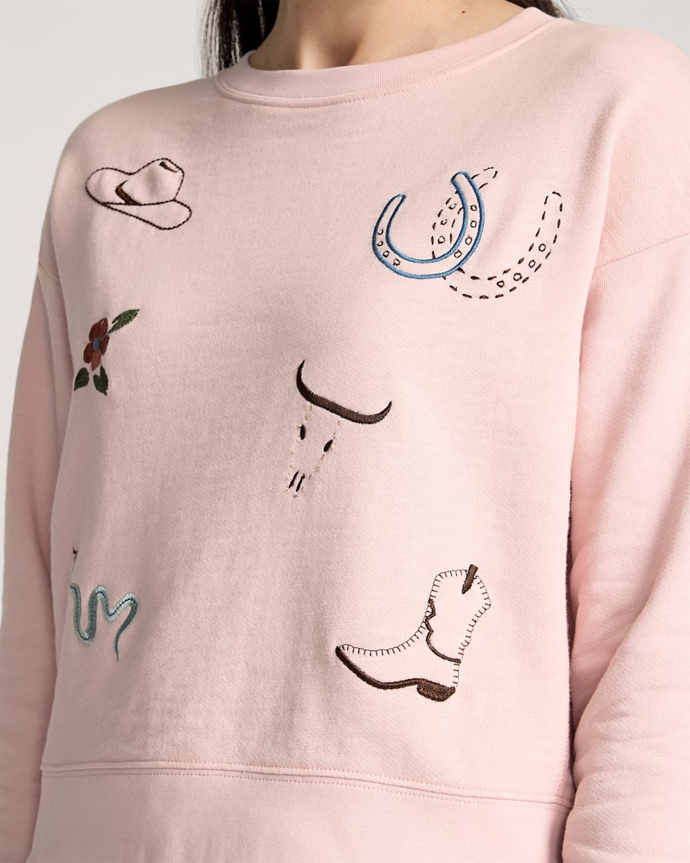 Buy Women's Western Graphic French Terry Pullover Tops - Pendleton Best Price