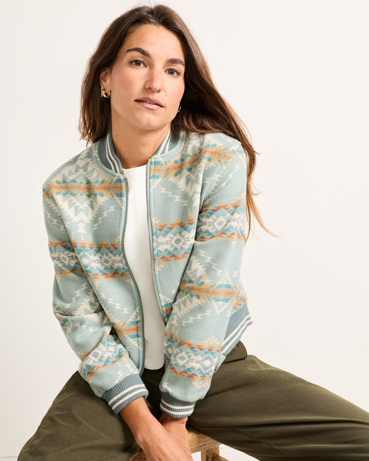 Shop Women's USA made Wool Bridge Creek Bomber Jacket - Pendleton Smart Buy