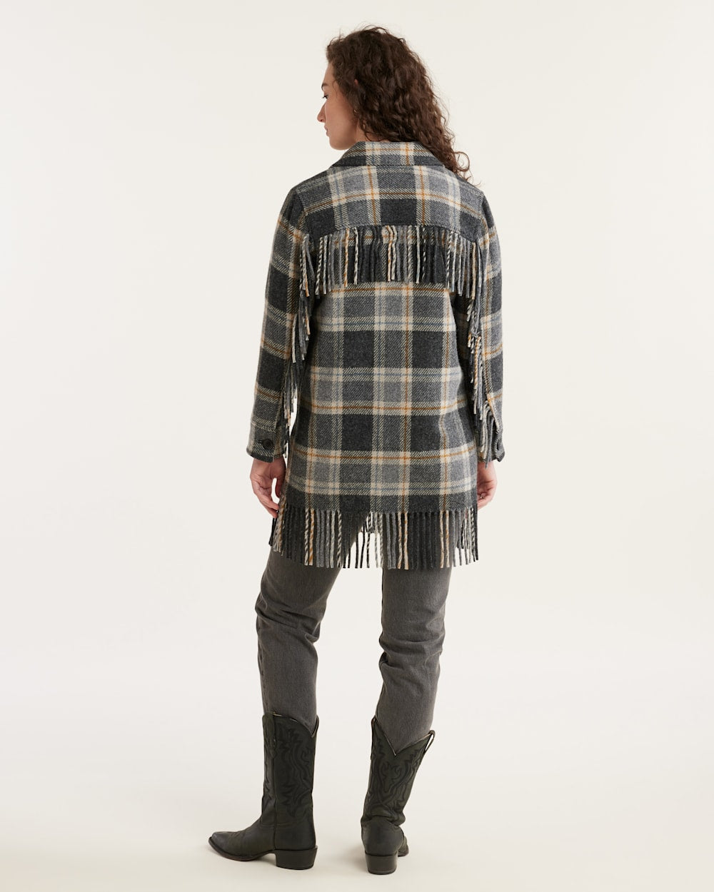 Shop Women's Plaid Jolene Wool Fringed Jacket - Pendleton Featured