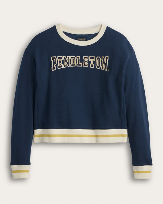 Shop Women's Logo French Terry Pullover in Tops - Pendleton New