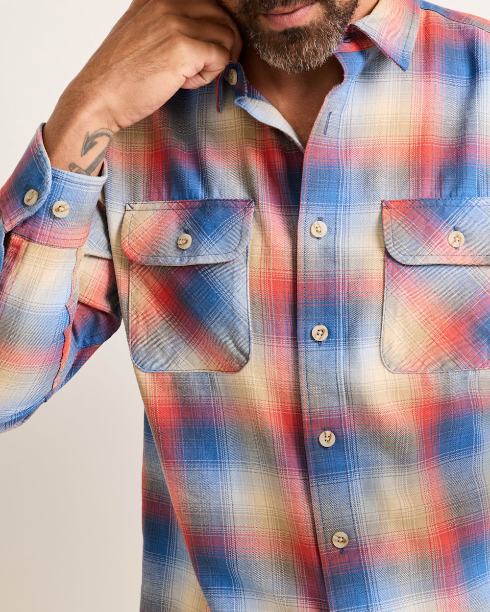 Shop Men's Plaid Long Sleeve Cotton Beach Shack Shirt - Pendleton Featured