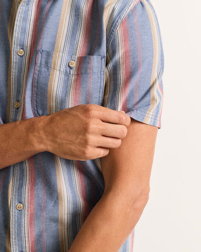 Shop Men's Short-Sleeve Stripe Cotton Bayside Shirt - Pendleton Trending