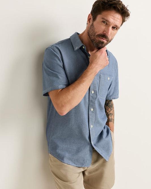 Shop Men's Short-Sleeve Cotton Twill Bayside Shirt - Pendleton Featured