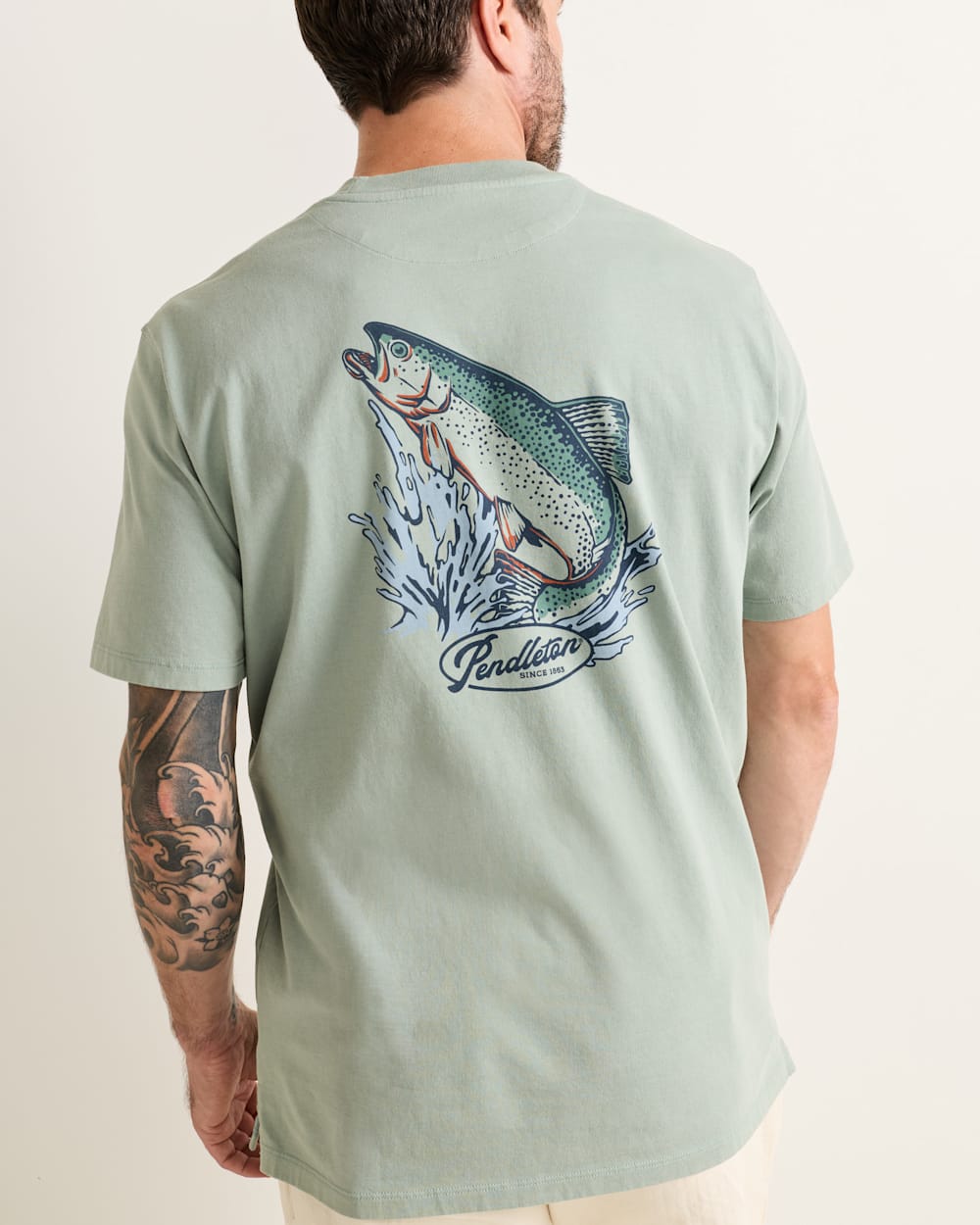 Shop Men's Short-Sleeve Deschutes Salmon Graphic Tee - Pendleton Hot Sale