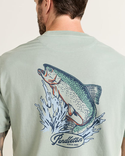 Shop Men's Short-Sleeve Deschutes Salmon Graphic Tee - Pendleton Hot Sale