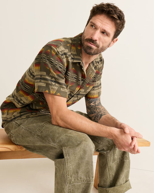 Shop Men's Short-Sleeve Doublesoft Cotton Gateway Shirt - Pendleton Discount