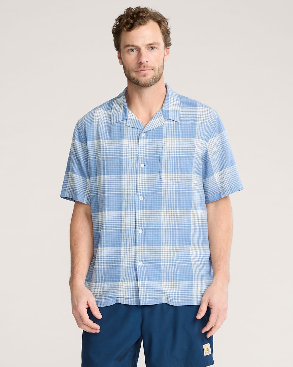 Shop Men's Plaid Linen Camp Shirt for Casual Comfort - Pendleton Value