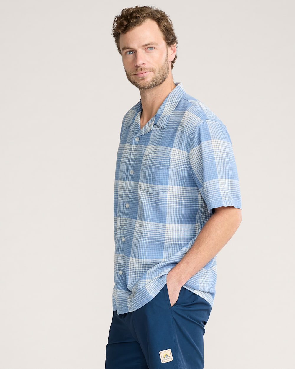 Shop Men's Plaid Linen Camp Shirt for Casual Comfort - Pendleton Value