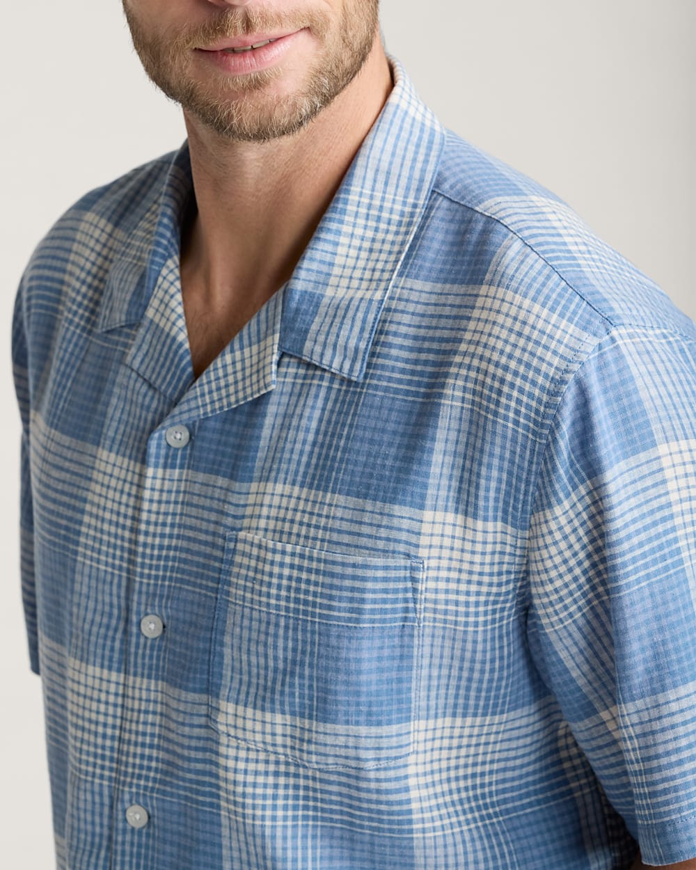 Shop Men's Plaid Linen Camp Shirt for Casual Comfort - Pendleton Value