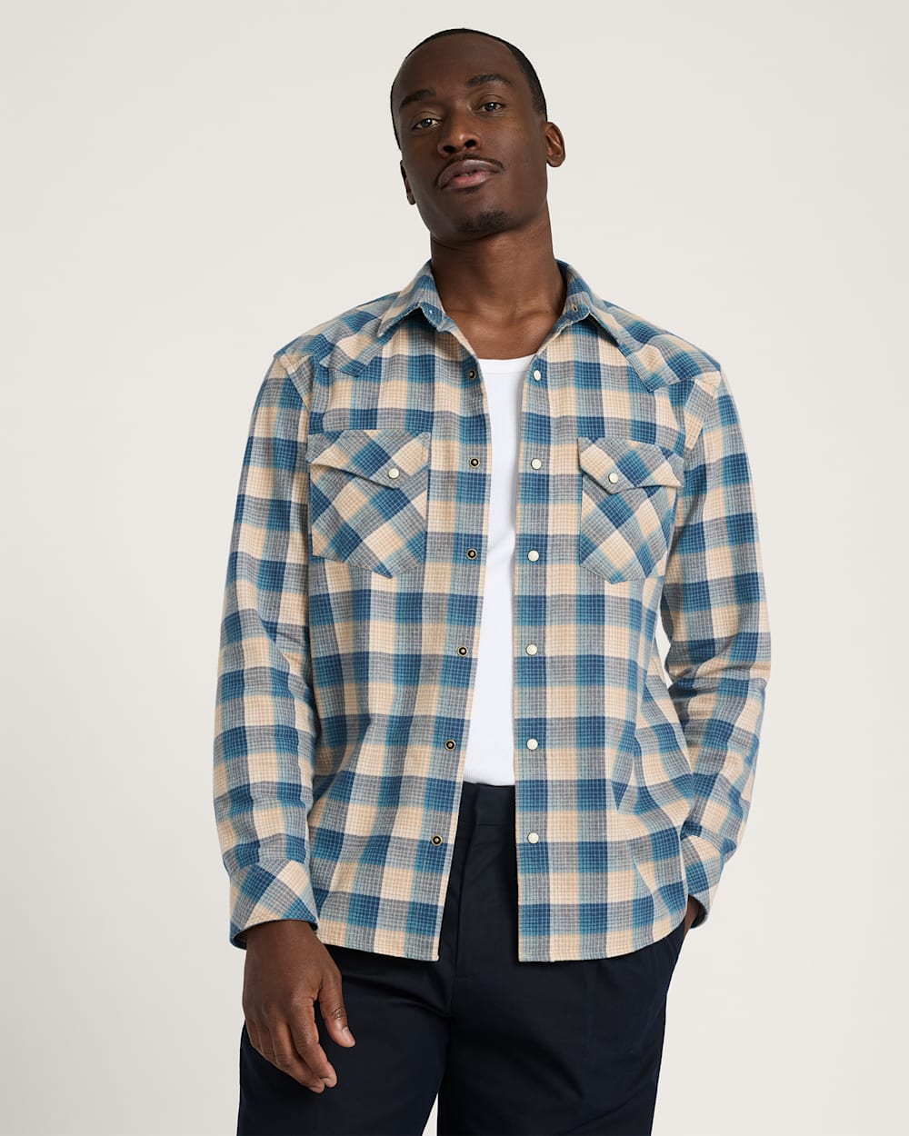 Shop Men's Plaid Wyatt Cotton Shirt in Shirts - Pendleton Essential