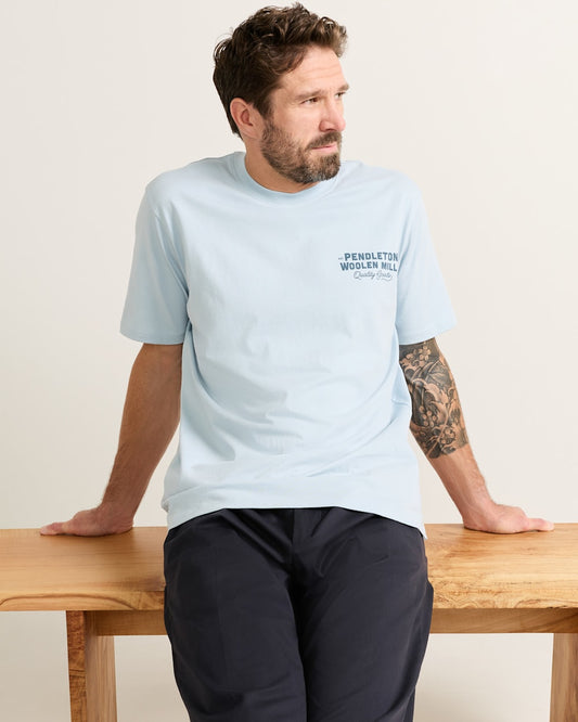 Shop Men's Short-Sleeve Deschutes Cross Graphic Tee - Pendleton Featured