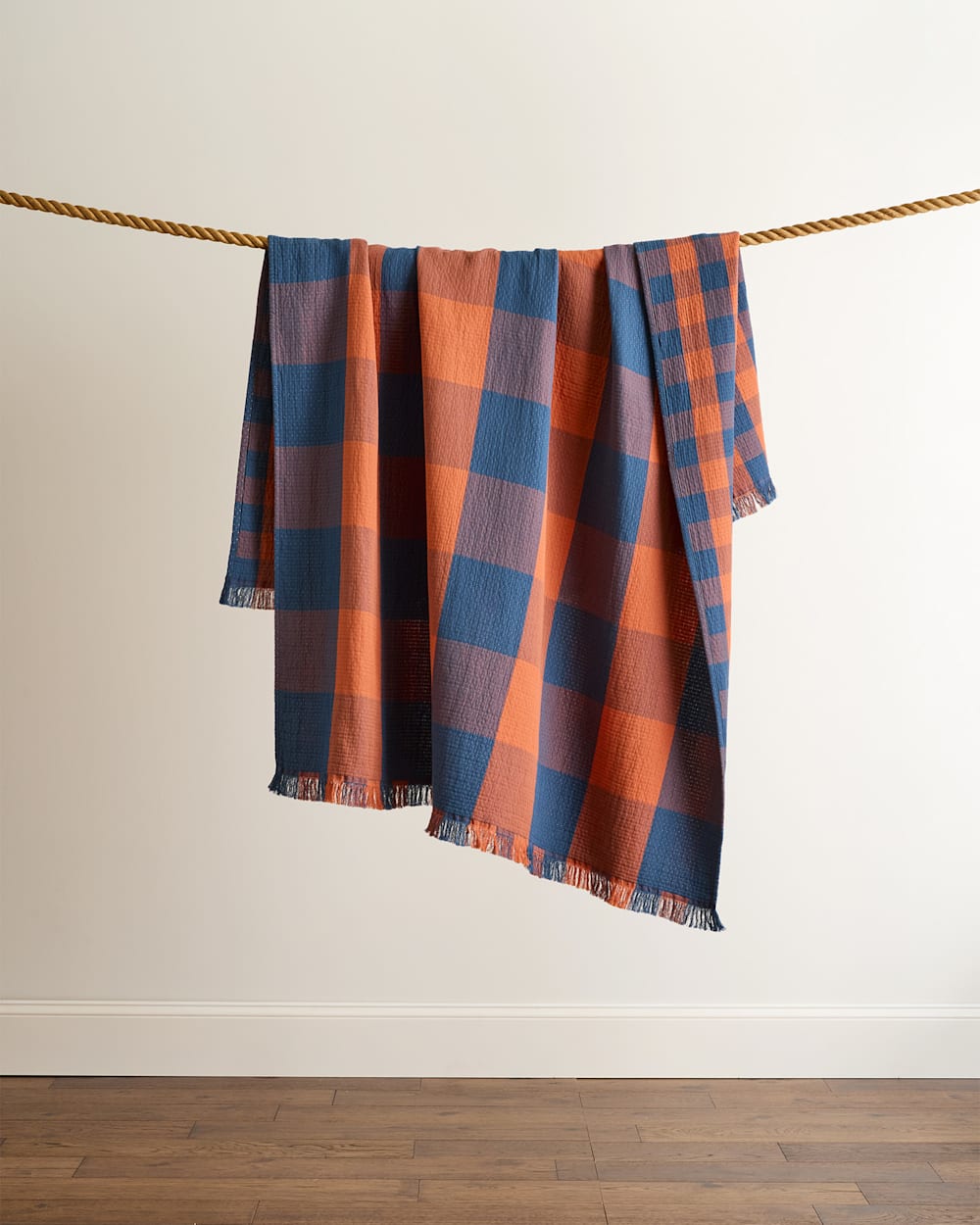 Shop Organic Cotton Plaid Fringed Throw - Pendleton New