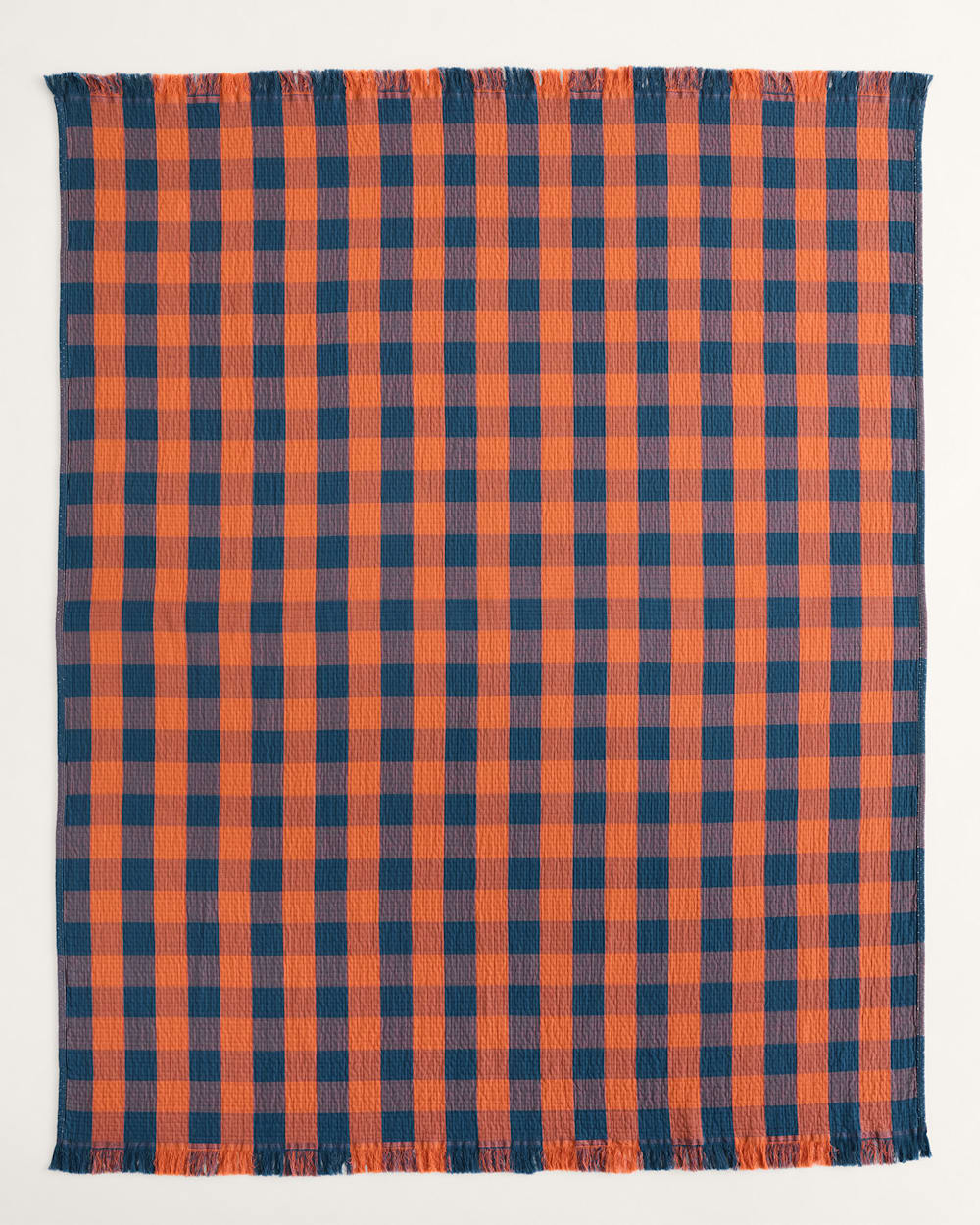 Shop Organic Cotton Plaid Fringed Throw - Pendleton New