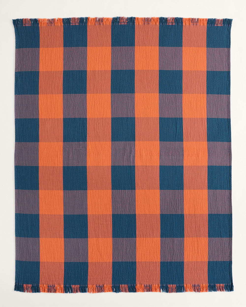 Shop Organic Cotton Plaid Fringed Throw - Pendleton New
