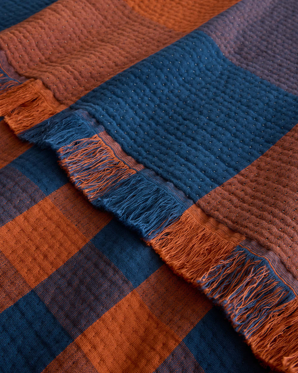 Shop Organic Cotton Plaid Fringed Throw - Pendleton New