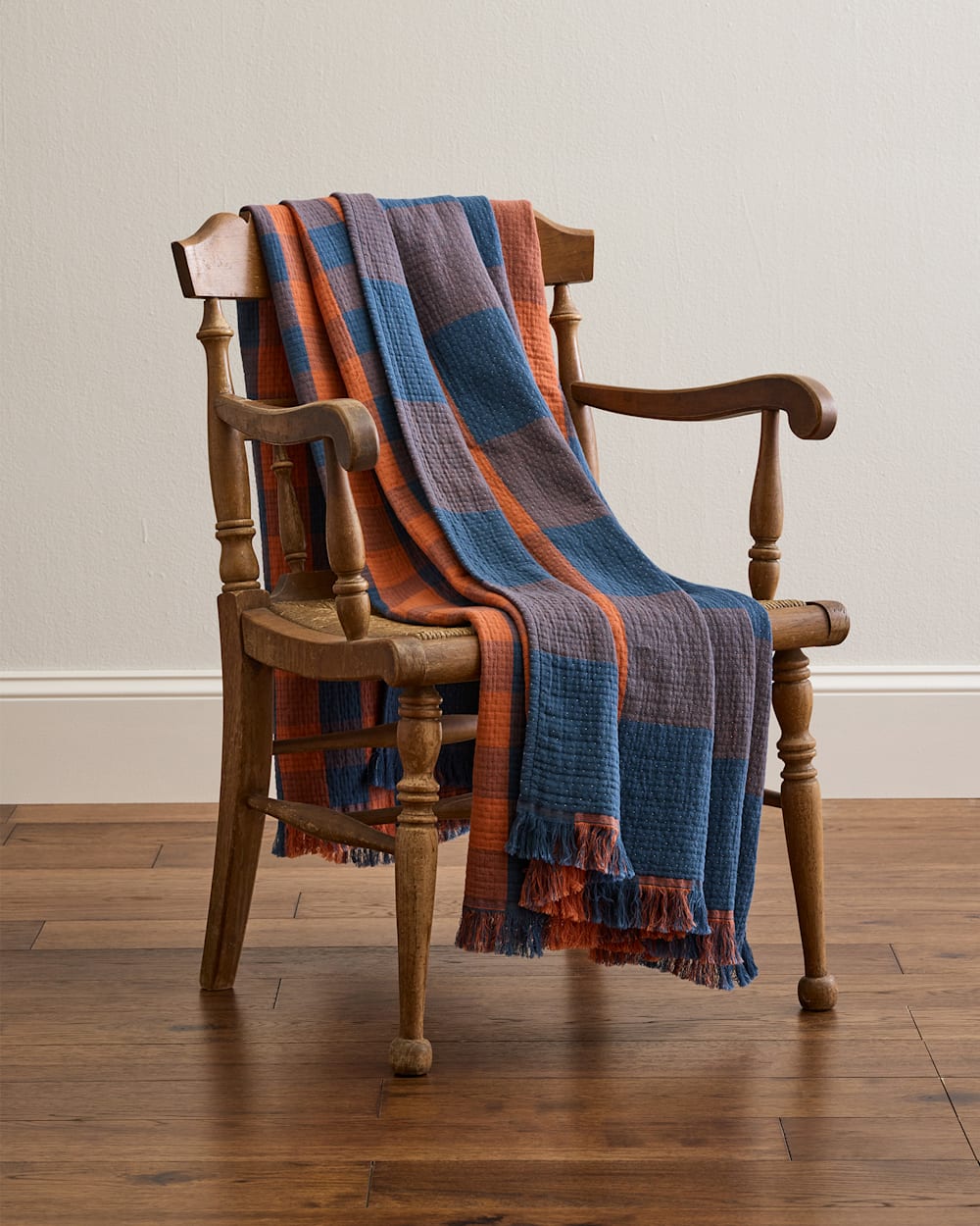 Shop Organic Cotton Plaid Fringed Throw - Pendleton New