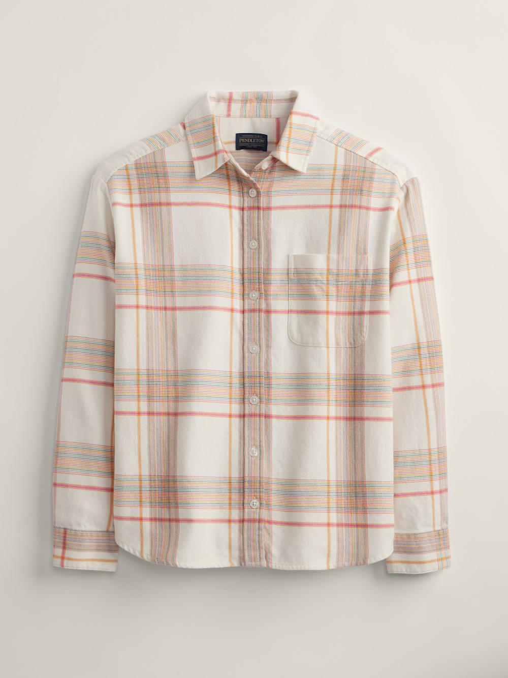 Shop Cozy Women's Plaid Flannel Boyfriend Shirt on sale! - Pendleton Great Value